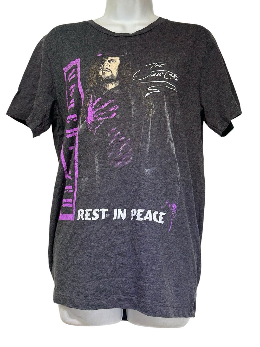 WWE The Undertaker Rest In Peace Women’s Fitted T Shirt Size M